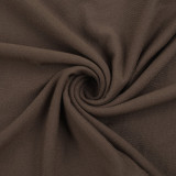 Women's Knitting Slim Waist Long Sleeve Button-Down Top High Waist Drawstring Loose Straight Leg Pants Autumn Casual Set