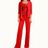 Women Lace Camisole Top and Pants Two-Piece Set