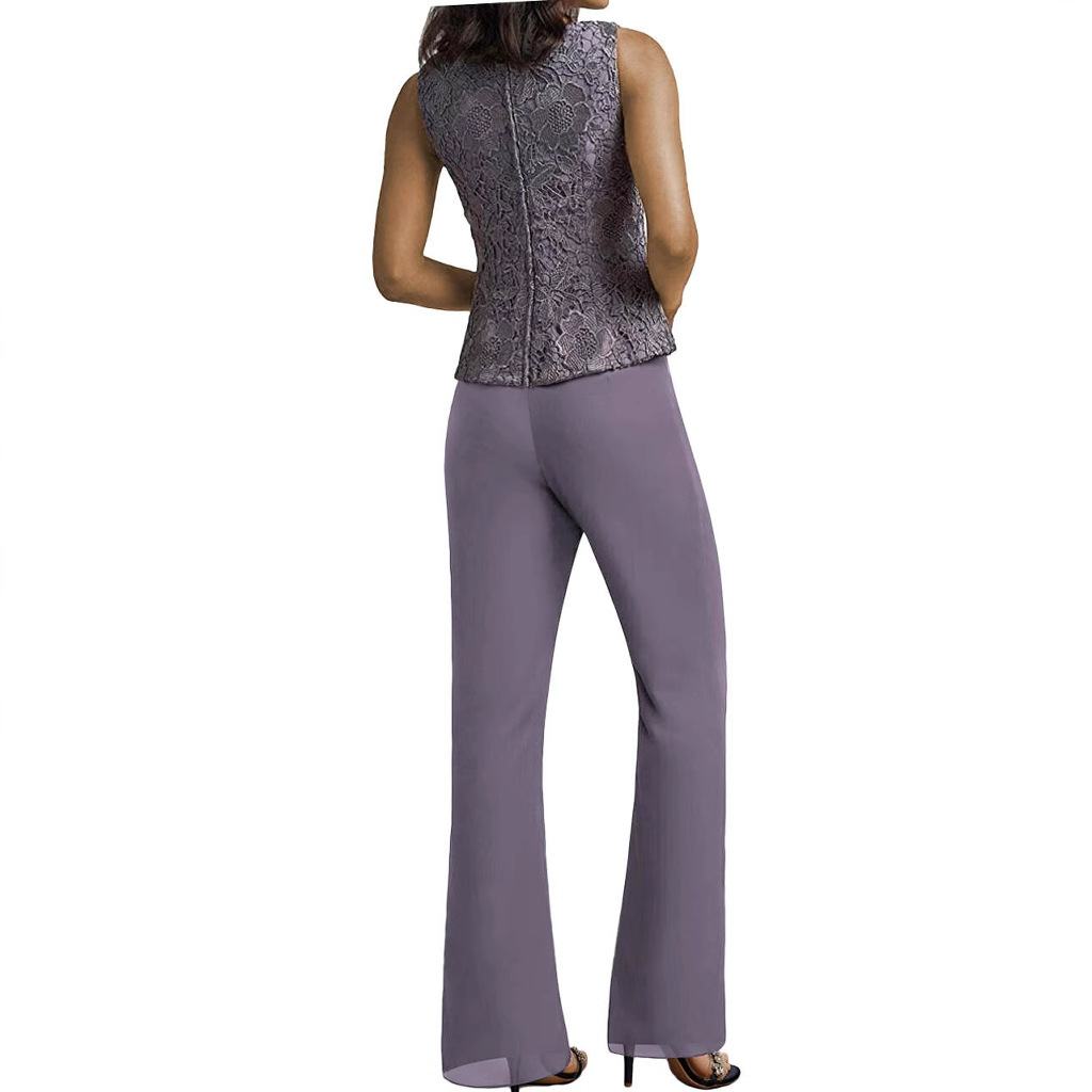 Women Lace Camisole Top and Pants Two-Piece Set