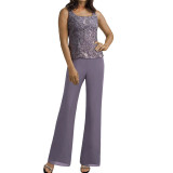 Women Lace Camisole Top and Pants Two-Piece Set