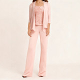 Women Lace Camisole Top and Pants Two-Piece Set