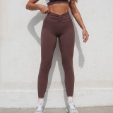 Women's Tank Sports Bra High Waist Tight Fitting Pants Yoga Running Quick-Dry Set