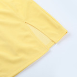 Sparkly Diamonds Square Neck Sexy Long Sleeve Slit Short Dress