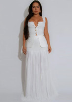 Summer Women's Sexy Chic Casual Slim Fit Two-Piece Skirt Set Summer Women's Sexy Chic Casual Slim Fit Two-Piece Skirt Set