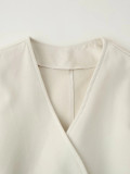 Women's Fashion Casual Loose Belt Wool Coat