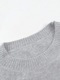 Autumn-Winter Women's Cartoon Bear Pattern Long Sleeve Casual Sweater