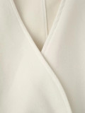 Women's Fashion Casual Loose Belt Wool Coat