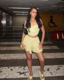 Summer Women's Fashion Casual Cropped Srap Vest and Tie-Waist Shorts Set