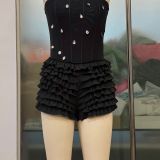 Women's Multi-Color Solid Sexy Lace Shorts