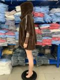 Autumn Women's Fashion Casual Loose Hooded Patchwork Coat