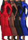 Women High-Neck Belted Long-Sleeved Maxi Dress