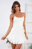 Women Spring/Summer Printed Ruffled Slip Dress