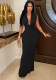 Women Sleeveless Pleated V-Neck Dress