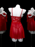 Christmas Women Red Dress Sexy Lingerie