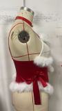Christmas Women Suspender Plush Uniform Sexy Lingerie