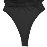 Women Sexy Strapless See-Through Mesh Top and Long Skirt Two-Piece Set