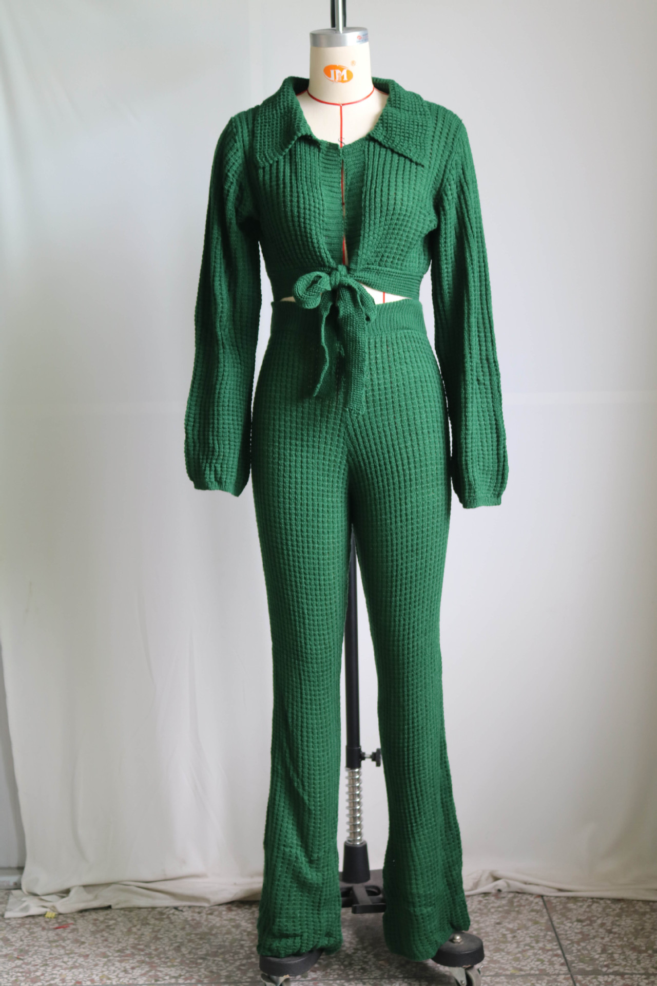 Women Autumn/Winter Casual Long-Sleeved Top and Pant Two-Piece Set