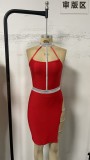 Women Sexy Halter Neck Bodycon Dress
