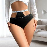 Women Hollow-Out Cross Strap Stretch Thong
