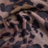 Women Sexy Leopard Print Mesh Print See-Through Jumpsuit
