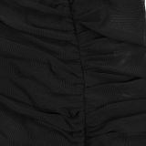 Women Sleeveless Pleated V-Neck Dress