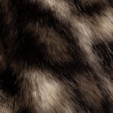 Fall Women's Sexy Leopard Print Patchwork Off-Shoulder Long-Sleeve Top