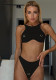 Women's Sexy Solid Color Underwire Bikini Set
