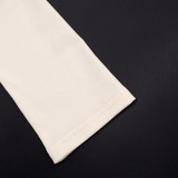 Fall Women's Sexy Leopard Print Patchwork Off-Shoulder Long-Sleeve Top