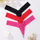 Women's Multi-Color Lace Low-Rise Comfortable Seamless Thong