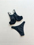 Women's Sexy Solid Color Underwire Bikini Set