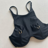 Women's Sexy Solid Color Underwire Bikini Set