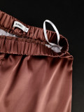 Women's African Print Drawstring Lace-Up Loose Top Casual Wide-Leg Pants Two-Piece Set