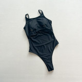 Women's Solid Color Sexy One-Piece Swimsuit