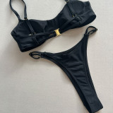 Women's Solid Color Sexy Bikini Set