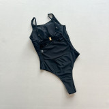 Women's Solid Color Sexy One-Piece Swimsuit