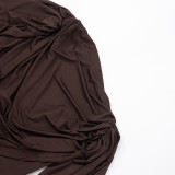 Women Sleeveless Sexy Dress with Swing Neck