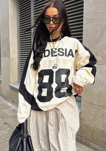 Women Casual Leopard Print Jacquard Tassel Knitting Top