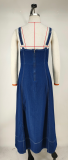 Women Summer Casual Suspender Maxi Dress
