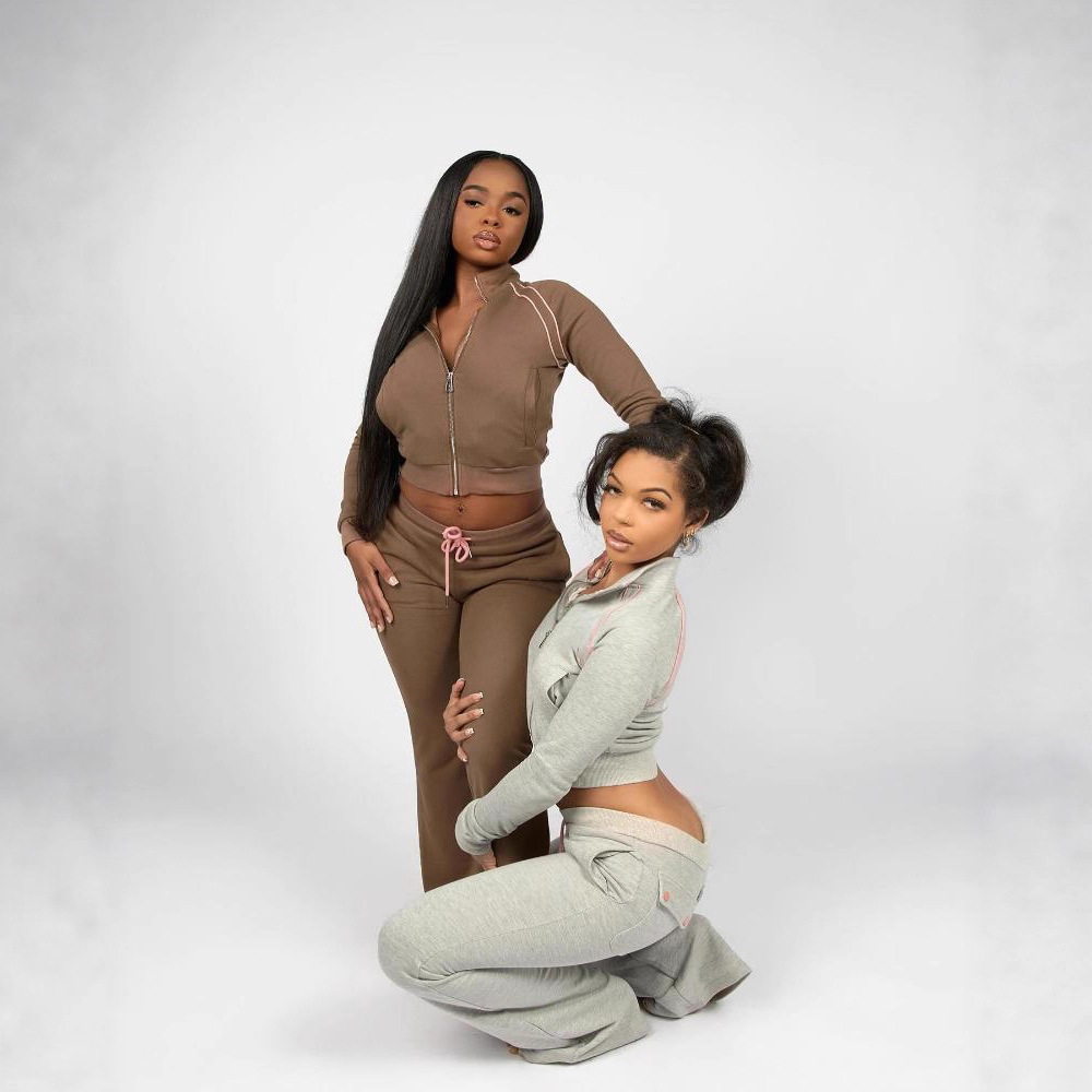 Women Sports Long-Sleeved Top and Pant Two-Piece Set