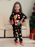 Family Santa Claus Letter Print White Pajama Set
