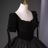 Women's Black Puffy Formal Party Evening Dress（Processing time need 3-6 days）