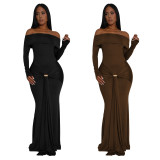 Women's Fashion Sexy Off Shoulder Long Dress
