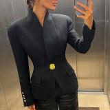 Women's Autumn Winter Fashion Chic Slim Career Blazer