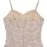 Women's Fashion Sexy Strap Pearls Sequins Short Dress