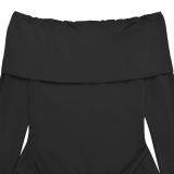 Women's Fashion Sexy Off Shoulder Long Dress