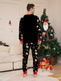 Family Santa Claus Letter Print White Pajama Set