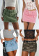 Women's Summer Chic Wash Elegant Cargo Denim Mini Skirt