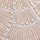 Women's Fashion Sexy Strap Pearls Sequins Short Dress