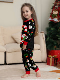 Family Santa Claus Letter Print White Pajama Set
