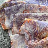 Women's Spring French Elegant Stand Collar Short Sleeve Slim Waist Print Dress